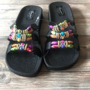 Grandco Beaded Sandals Size 8 Brand New